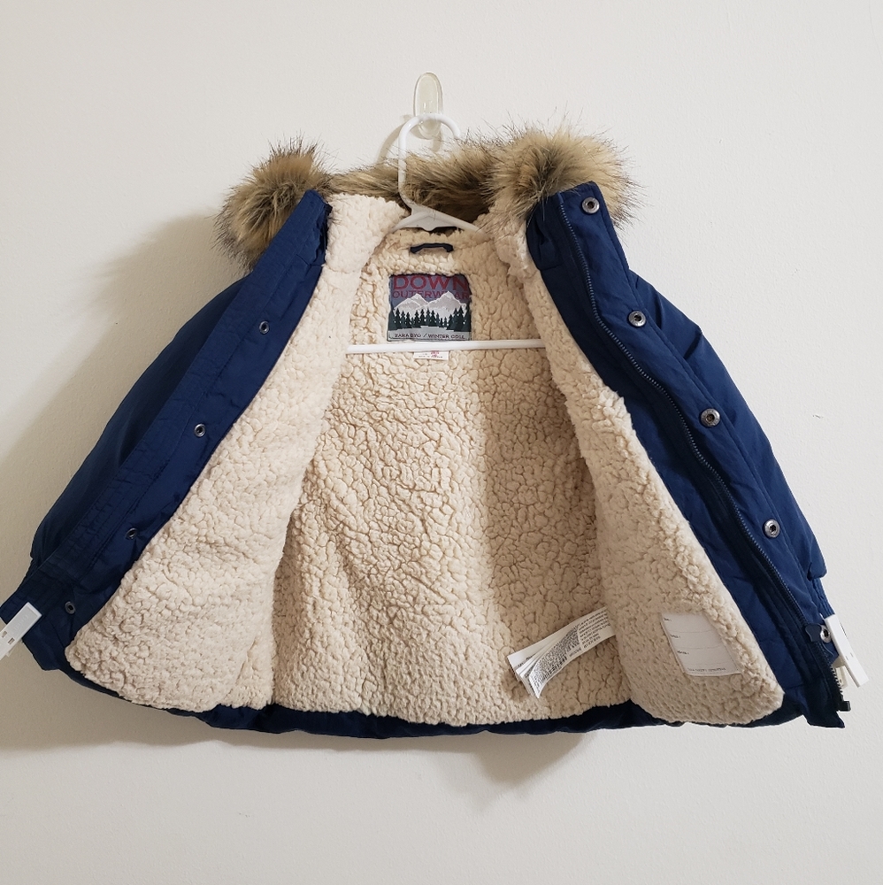 Zara Kid's Down Feather Jacket - Picture 4 of 8